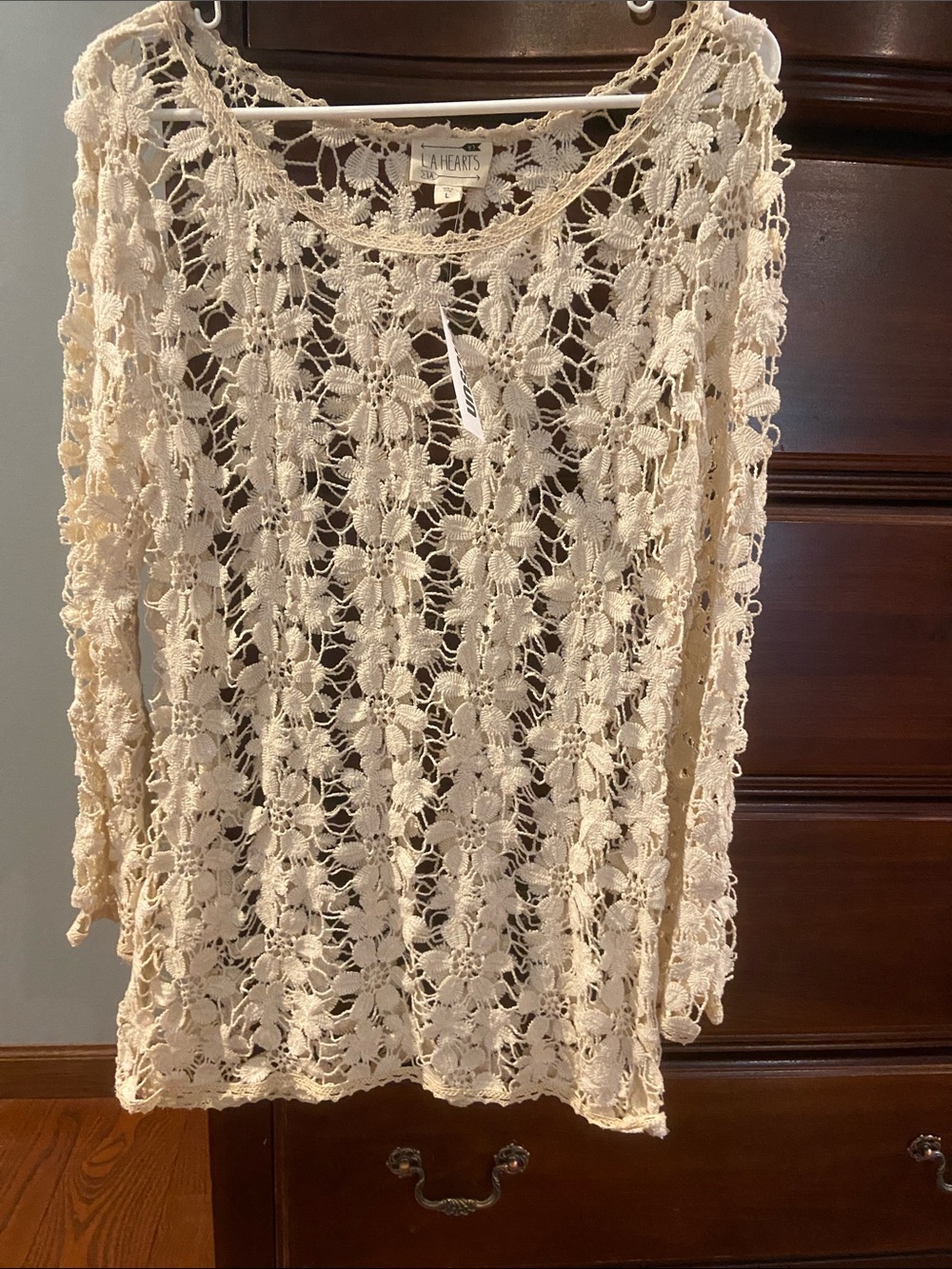 LA Hearts - size L - cream